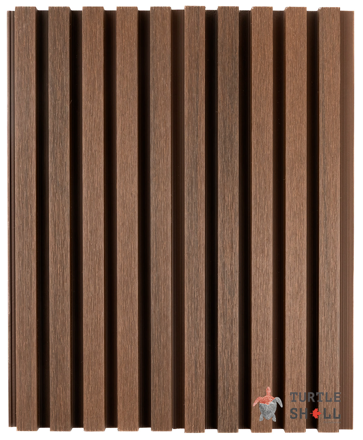 Реечная панель ДПК Narrow Lines, Australian Palisander (Австралийский Палисандр), Коэкструзия (коричневая)