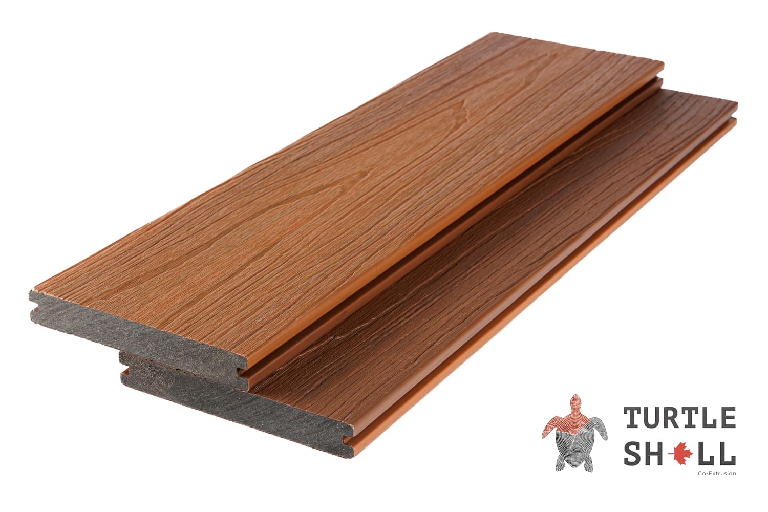 Террасная доска из ДПК Turtle Shell, Solid, Thai Teak, Co-Extrusion (Dual)