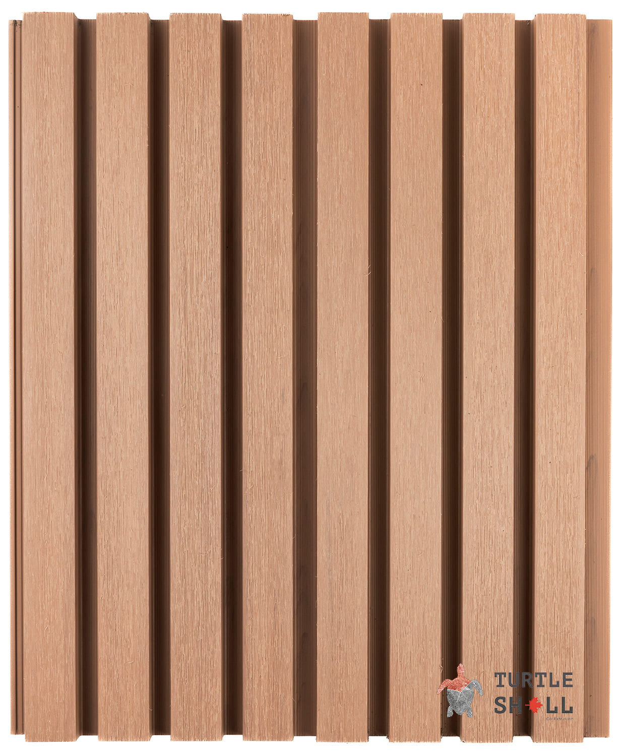 Фасадная (стеновая) реечная панель из дпк Middle Lines, Korean Pine, Co-Extrusion