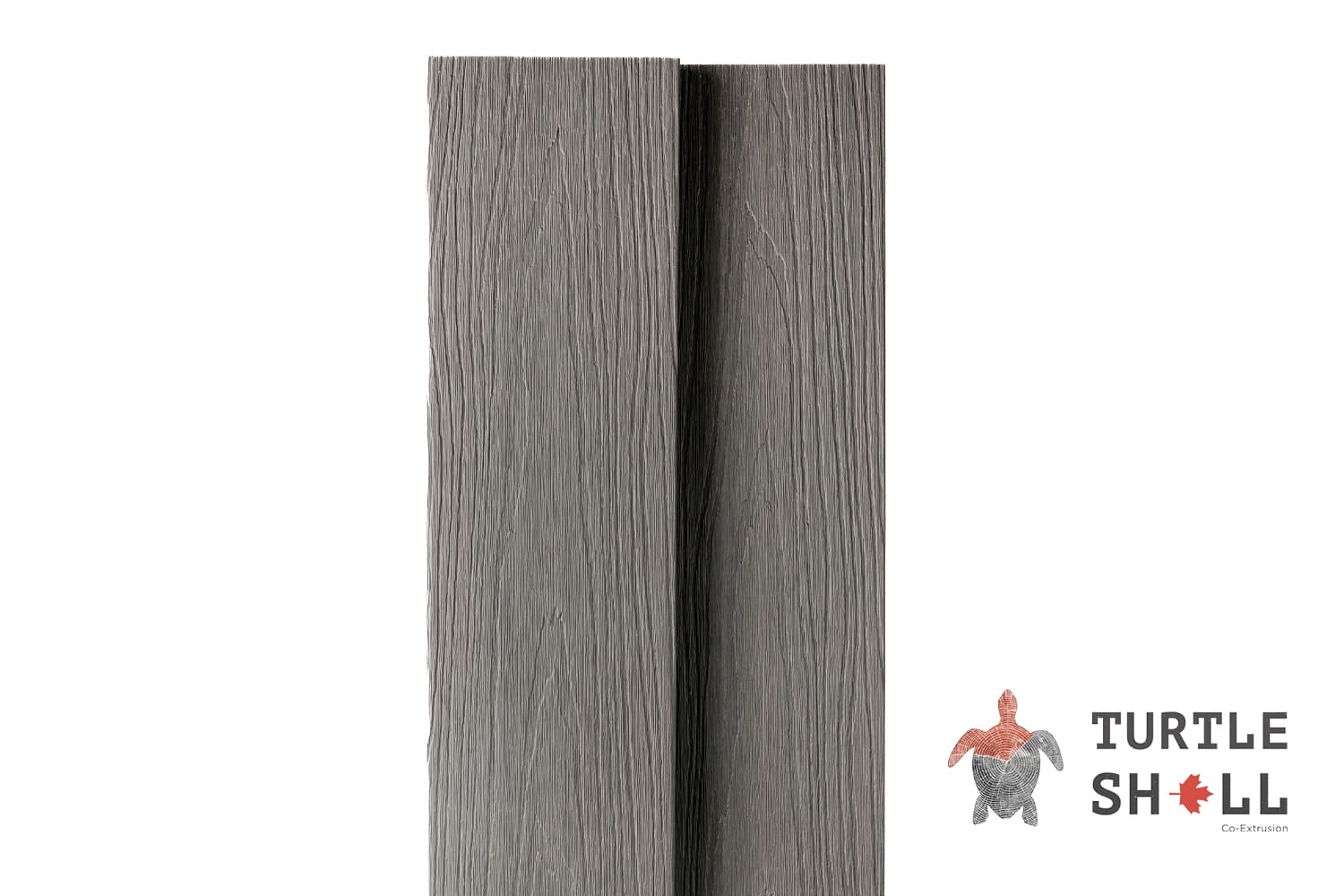 Террасная доска из ДПК Turtle Shell, Round, Scottish Slatewood, Co-Extrusion (Dual)