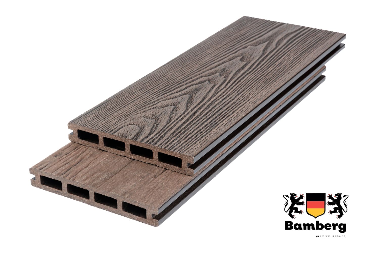 Террасная доска Bamberg Square 3D Natural, Brazilian Walnut — Black Deck