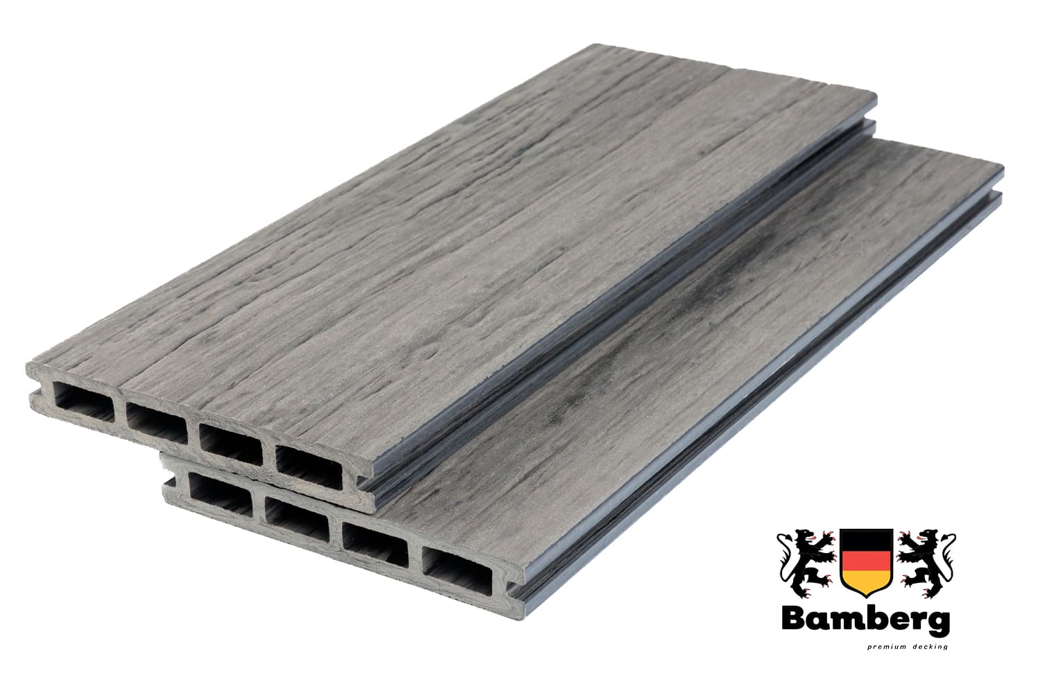 Террасная доска Bamberg SquareFossiled,English Barnwood (Окаменелое дерево)  — Black Deck