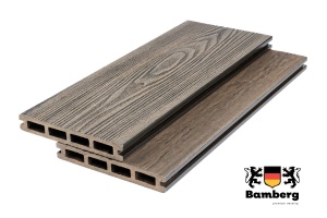 Террасная доска Bamberg Square 3D Natural, Lebanese Cedar — Black Deck