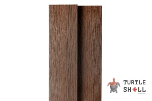 Террасная доска из ДПК Turtle Shell, Round, Texas Hickory, Co-Extrusion (Dual)