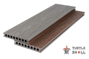 Террасная доска из ДПК Turtle Shell, Round, Scottish Slatewood, Co-Extrusion (Dual)