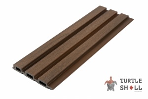 Реечная панель ДПК Fence Lines, Australian Palisander (коричневая)