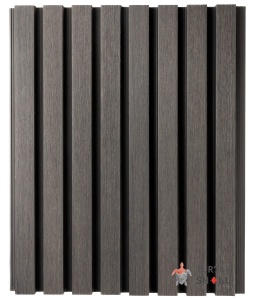 Реечная панель ДПК Turtle Shell Middle Lines, Faroese Smokewood, Co-Extrusion