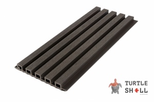 Реечная панель ДПК Narrow Lines, Faroese Smokewood (Фаро́уиз Смо́уквуд), Коэкструзия (черная)