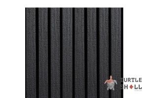 Фасадная (стеновая) реечная панель из дпк Middle Lines, Holland Burntwood (Голландское Сгоревшее дерево), Коэкструзия
